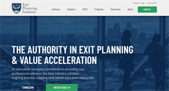 Desktop Screenshot of exit-planning-institute.org